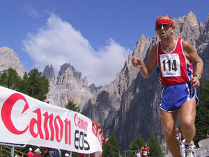 Corsa in montagna